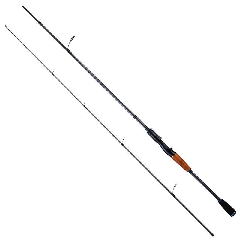 Full Fuji O-Ring ML Hardness 1.98m Long Casting Lure Rod Solid Wood Handle Cross Carbon Swordfish Rod Wholesale