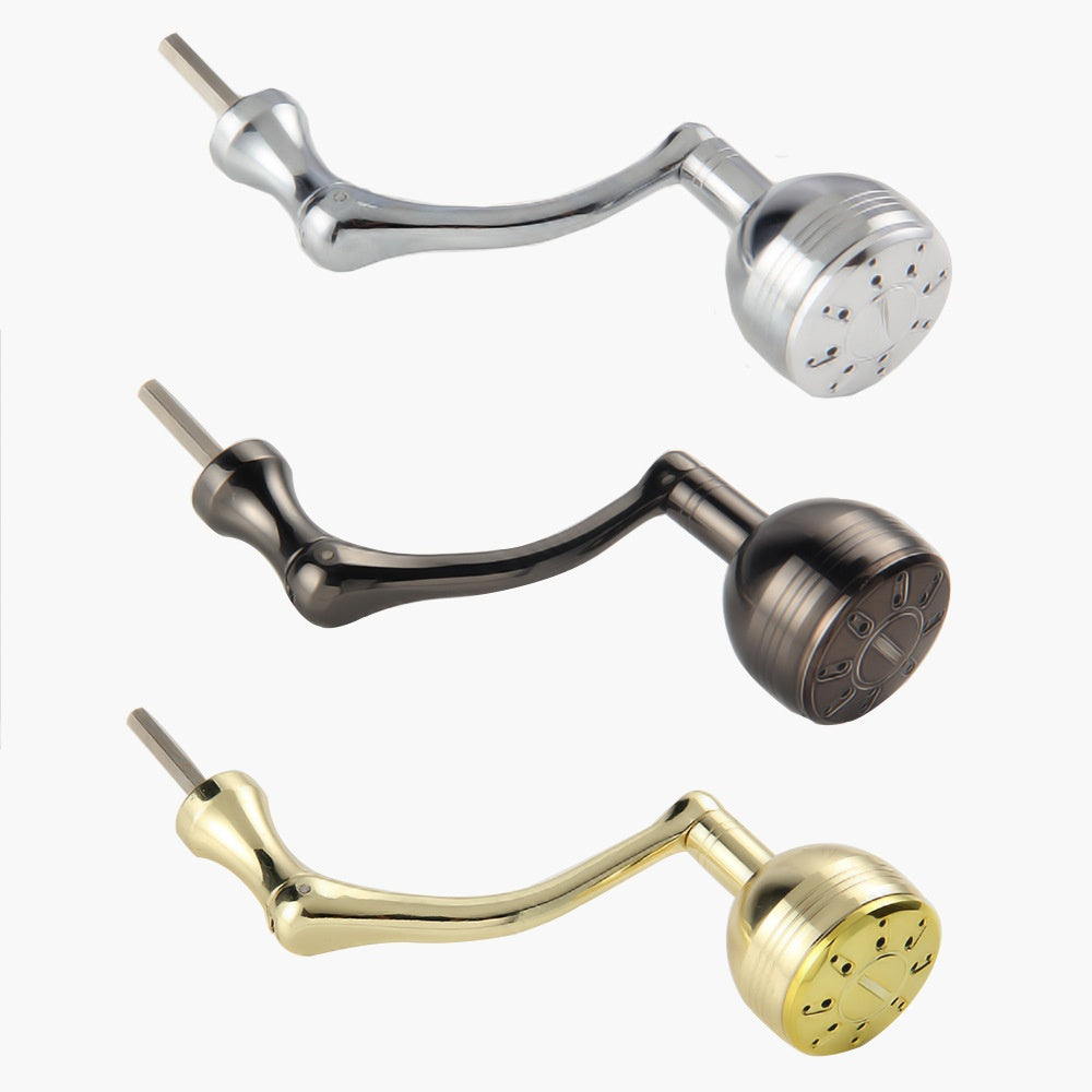 Wholesale Spinning Wheel Metal Crank Arm Metal Spherical Modified Crank Fishing Wheel Single Double Crank Accessories Grip Ball