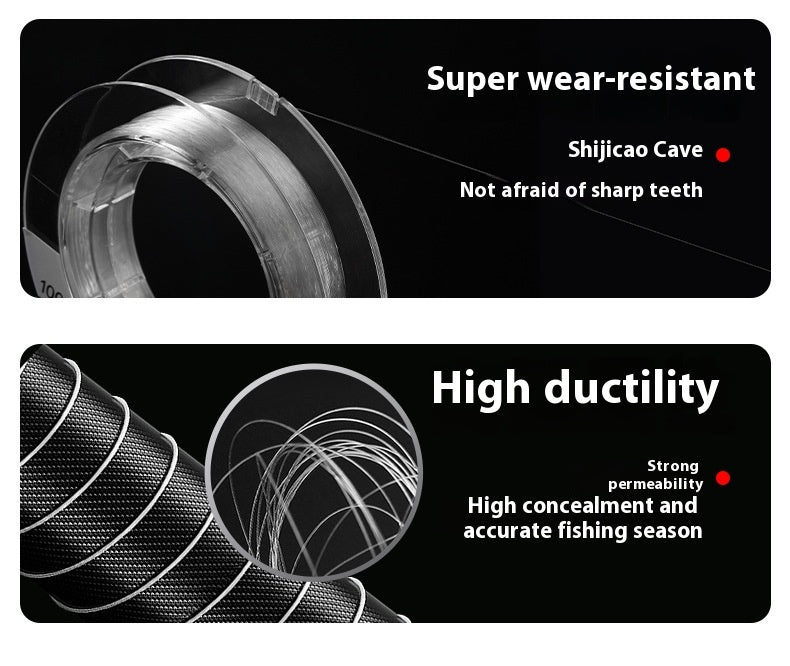 Leader Line Fishing Line Abrasion Resistant Lure Carbon Line Fishing Line Sub-line Japanese Original Silk Carbon Line Fishing Line Wholesale