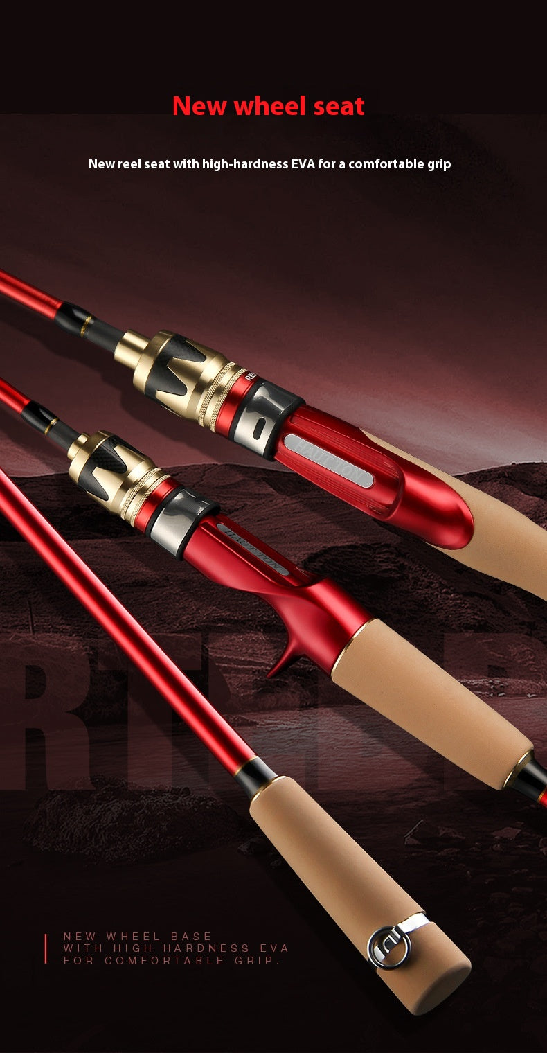 Offshore Boat Fishing Rod Long Casting Jigging Rod Carbon Fiber Sea Fishing Rod Fiberglass Fishing Rod One and a Half Sea Rod Squid Rod
