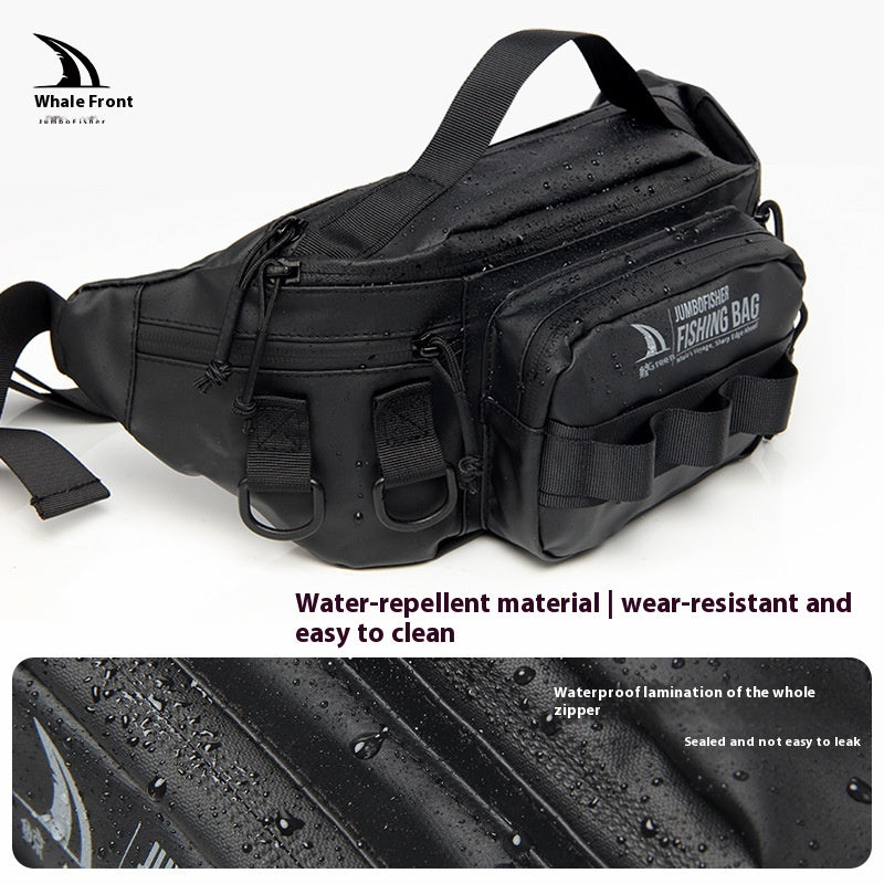 Waterproof Lure Waist Bag Wholesale Multifunctional Outdoor Fishing Bag Shoulder Bag Large Capacity Single Shoulder Crossbody Lure Bag