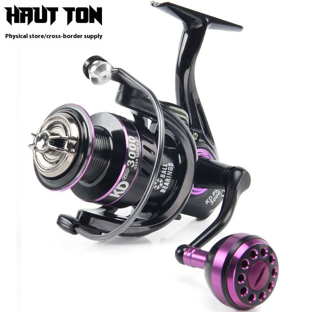 Fishing Reel Full Metal Line Cup Fishing Reel Sea Fishing Reel Spinning Reel Sea Rod Reel Long Casting Lure Reel Fishing Line Reel KD