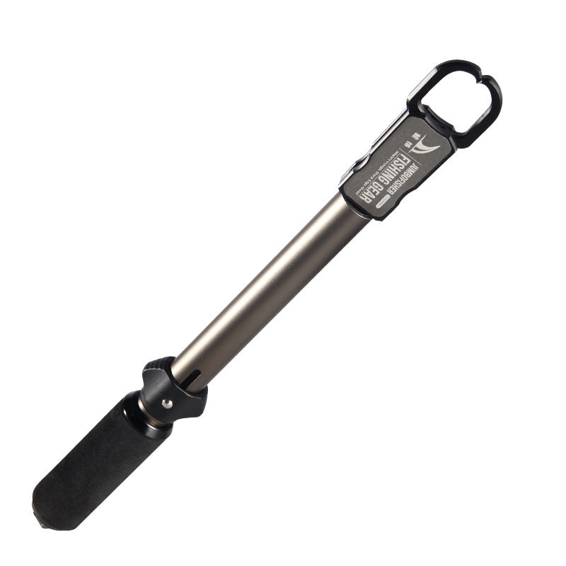 Wholesale Aluminum Alloy Multifunctional Fish Control Device Push Type Extended Fish Control Clip Lure Big Fish Clip with Rotating Unloading