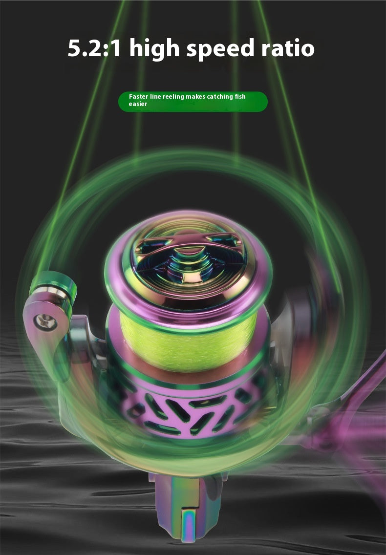 Spinning Reel Full Metal Fishing Reel Lure Blackfish Reel Sea Fishing Reel Sea Rod Reel Long Casting Reel Anchor Fishing Reel