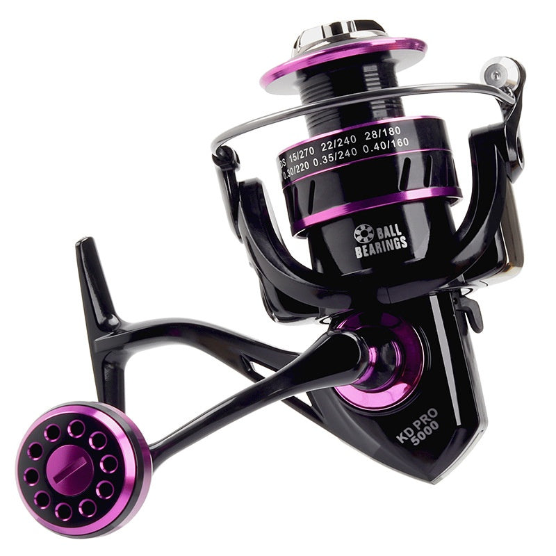 Fishing Reel Full Metal Line Cup Fishing Reel Sea Fishing Reel Spinning Reel Sea Rod Reel Long Casting Lure Reel Fishing Line Reel KD