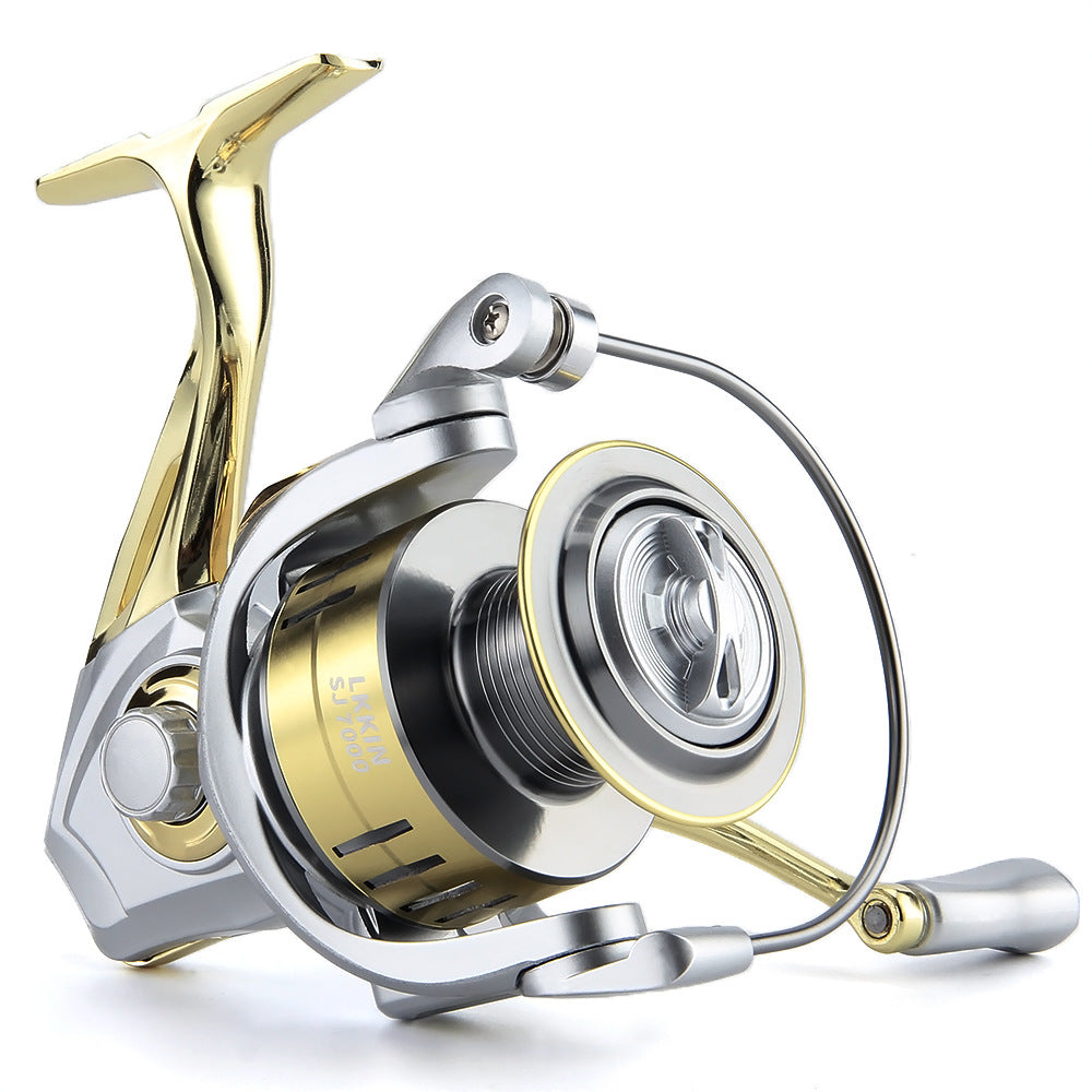 Metal Wheel Foot Spinning Wheel Wholesale Long Casting Sea Rod Fishing Wheel Lure Wheel Black Fishing Wheel Deep Line Cup Sea Fishing Wheel