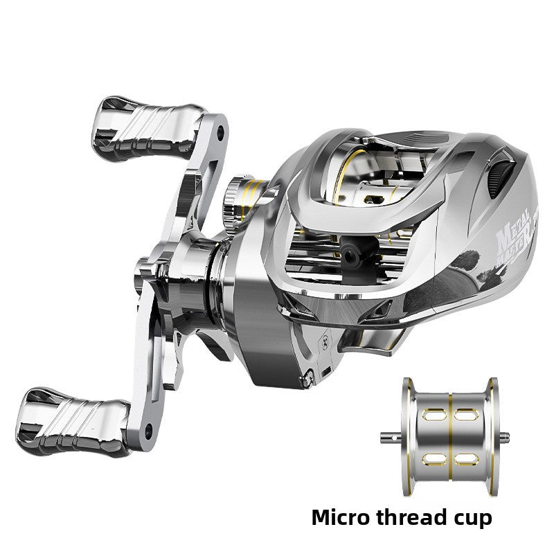 Custom Lure Baitcasting Reel Long Casting Anti-Explosion Line Fishing Reel with Drag Alarm Metal Master