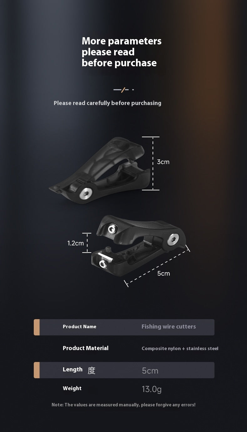 Lure Line Cutter for PE Line, Dyneema Line, Carbon Line, Nylon Line Fishing Scissors Wholesale