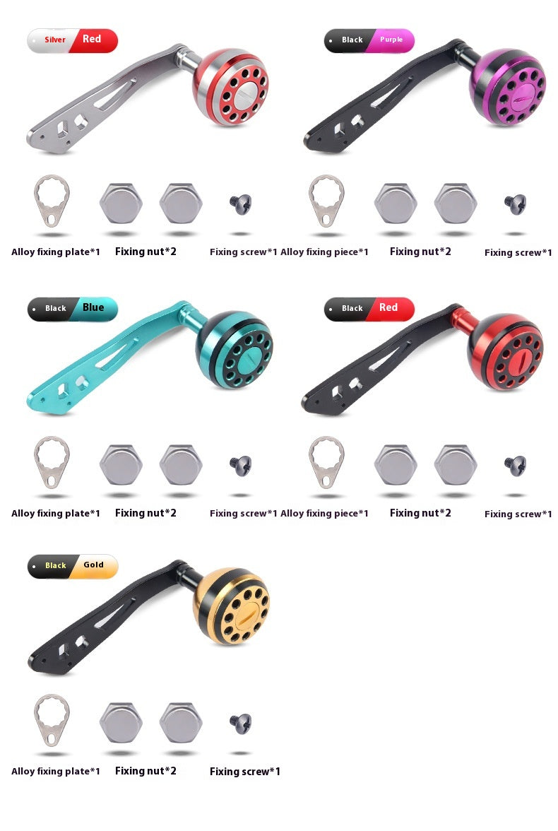 Water Drop Wheel Modified Metal Single Crank Handle Drum Wheel Single Crank Arm Fishing Wheel Spherical Grip Ball 36.6g New Product