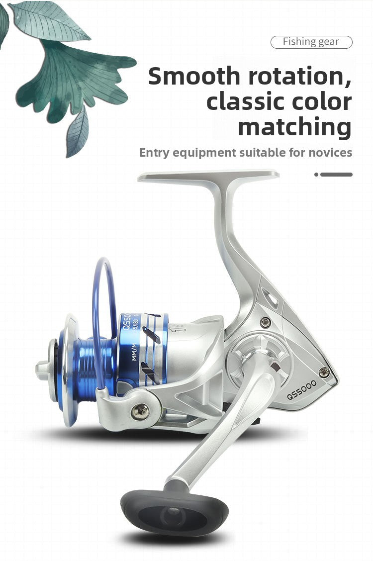 Lure Spinning Reel 5.2:1 Gear Ratio Fishing Reel Sea Rod Reel Sea Fishing Reel Rock Fishing Reel QS Fishing Reel