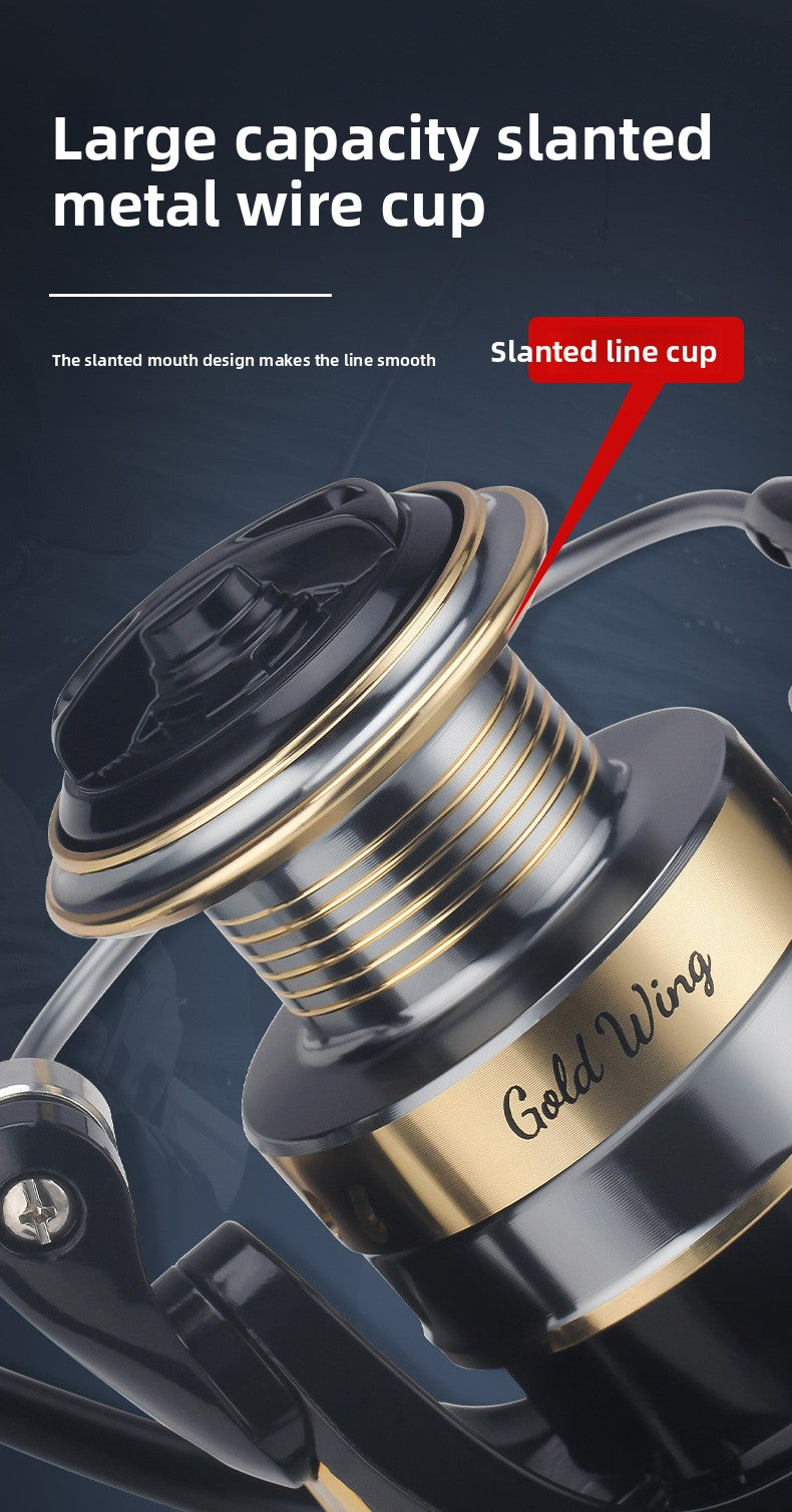 Lure Spinning Reel Fishing Reel Full Metal Line Cup Sea Rod Reel Anchor Fish Reel Long Casting Reel Fish Reel GW