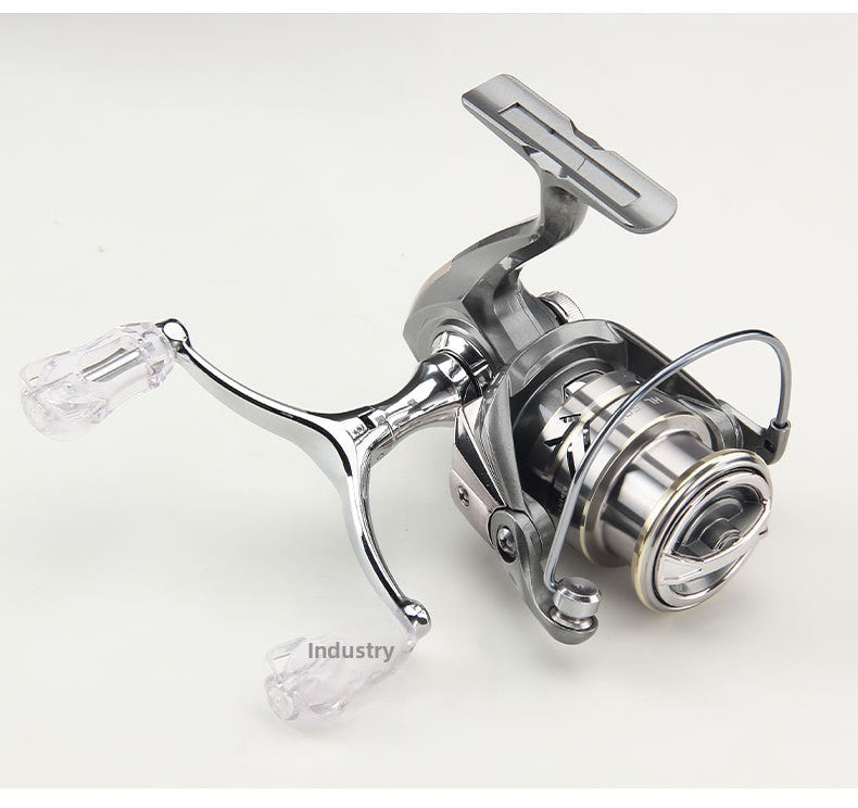 Micro Lure Spinning Reel Wholesale Fishing Reel Floating Reel Lure Reel Metal Line Cup Long Casting Reel Gray Wolf