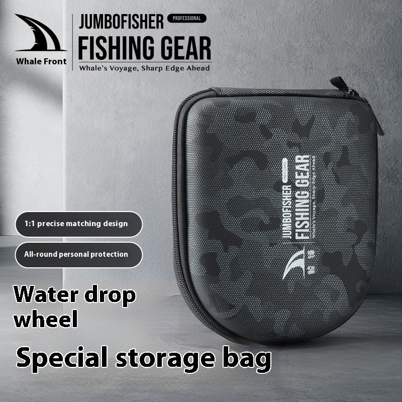 Whale Front Lure Baitcasting Reel Universal Camouflage Storage Bag Thickened Shockproof Fishing Reel Protective Bag Wholesale Fishing Reel Protective Bag