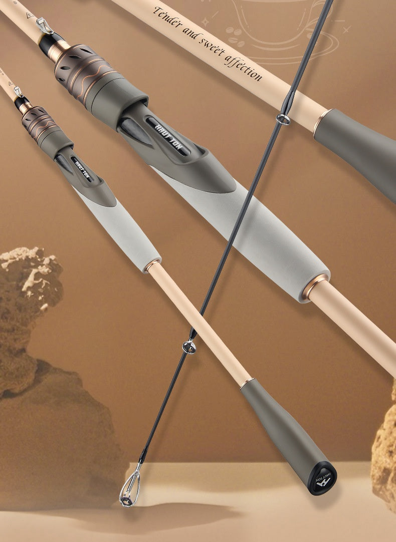 1.68m UL Micro Lure Rod 2.1m Universal Long Casting Fishing Rod Carbon EVA Handle Fishing Rod Black Rod