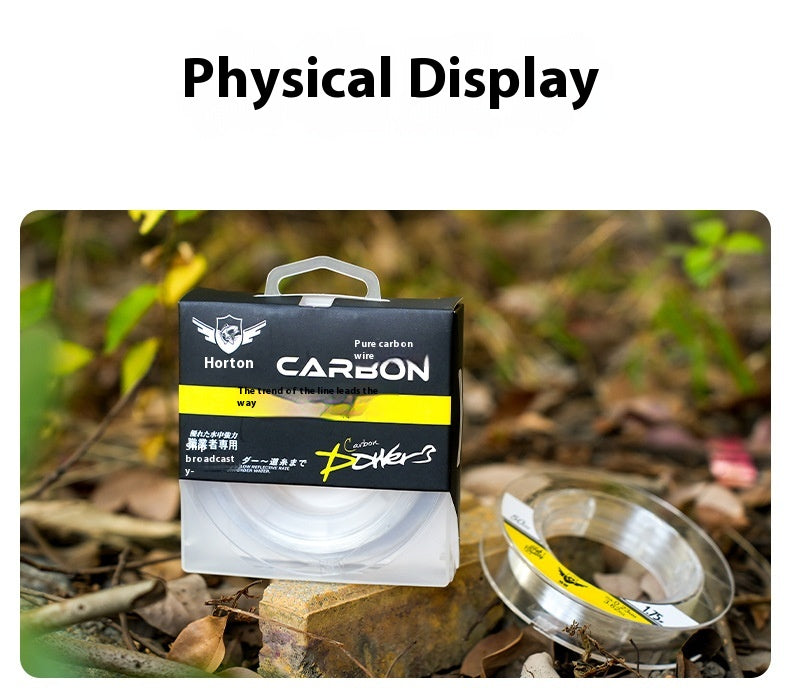 Leader Line Fishing Line Abrasion Resistant Lure Carbon Line Fishing Line Sub-line Japanese Original Silk Carbon Line Fishing Line Wholesale