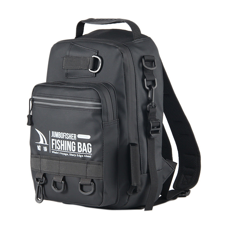 Large Capacity Lure Bag Wholesale, Can Insert Lure Rod, Multifunctional Fishing Backpack, Single Shoulder Bag, 3-Layer Storage