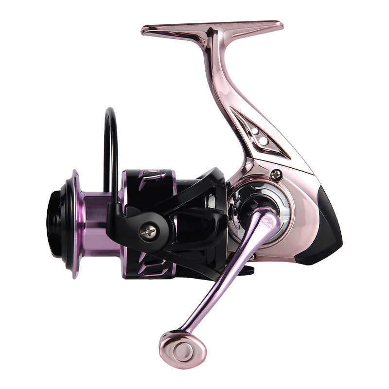 Micro Fishing Reel Deep Line Cup Fishing Reel Sea Fishing Reel Black Electroplated Fishing Reel Lure Spinning Reel