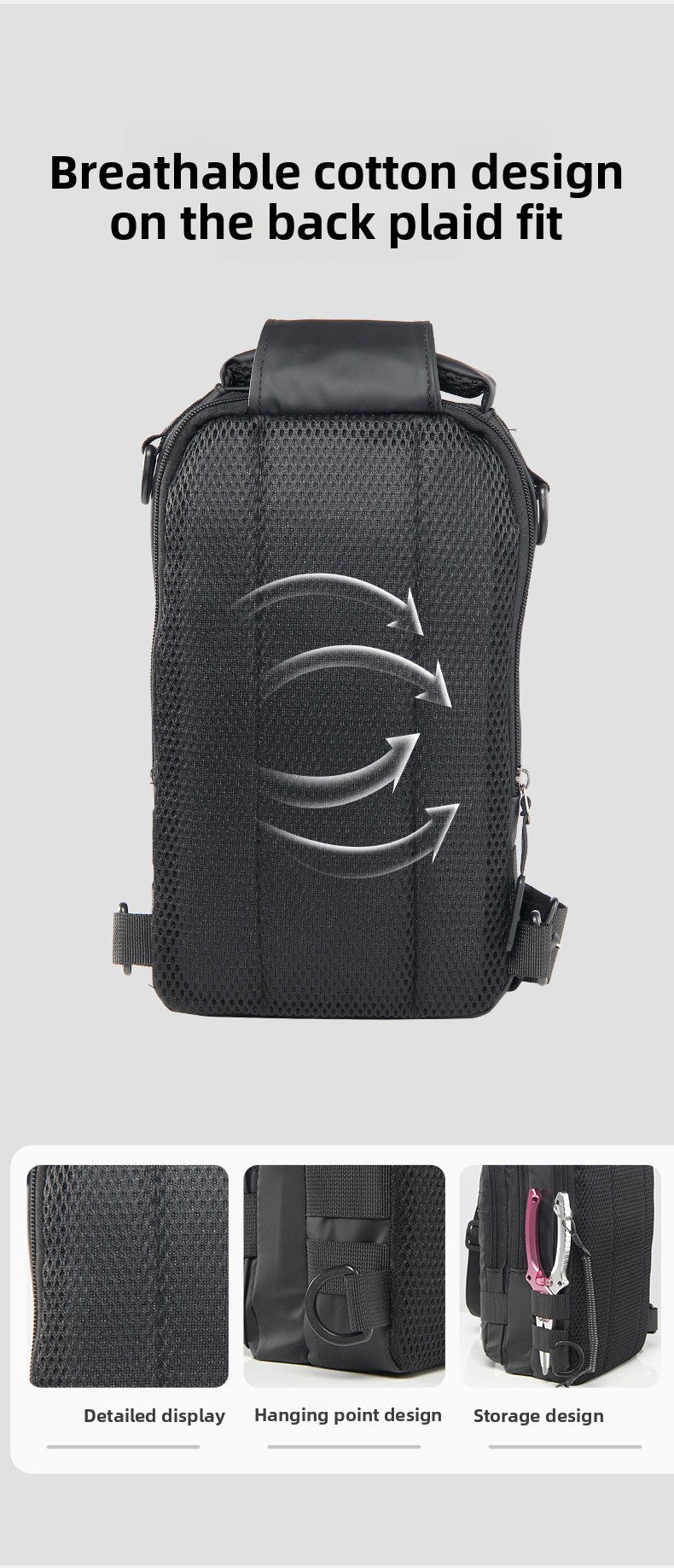 Multifunctional Waterproof Lure Backpack Single Shoulder Crossbody Lure Bag with Rod Insertion Wholesale Fishing Bag Bait Bag