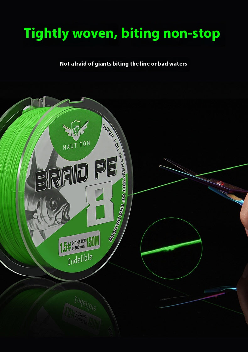 Fade-resistant 8-strand Long Casting PE Line Sub-line Fishing Line Main Line Big Fish Line Chinese Red Dali Horse Line Wholesale