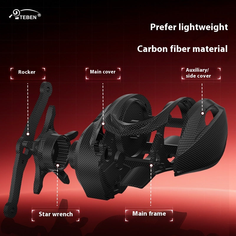 Tianxuan Lure Water Drop Reel Wholesale 5+1BB Carbon Fishing Reel Only 140g Micro Reel Horse Mouth Reel 7.1:1 Fishing Reel