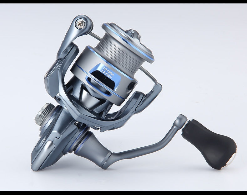 JiFeng Lure Long Casting Spinning Reel, Screw-in Fishing Reel, Carbon Fiber Micro Fishing Reel, 6+1 Gapless Fishing Reel