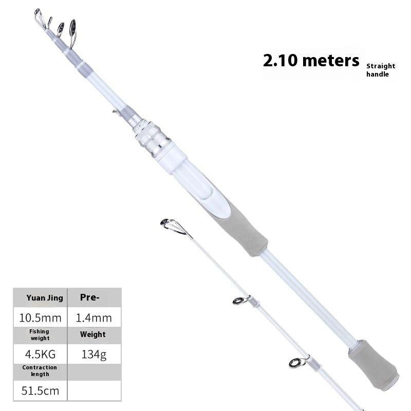 Wholesale Small White Rod Micro Lure Rod 1.68m UL Mouth Rod M Adjustable Long Casting Universal Rod Carbon Fiber Fishing Rod