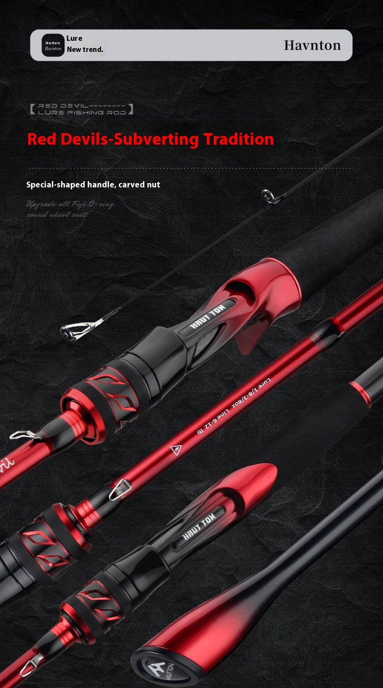Fishing Rod Micro Lure Rod UL Hardness Long Casting Fishing Rod 1.68m Single Rod Fishing Rod Crappie Rod Fishing Gear