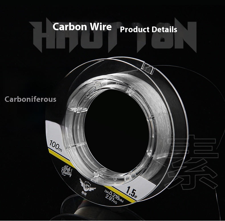 Leader Line Fishing Line Abrasion Resistant Lure Carbon Line Fishing Line Sub-line Japanese Original Silk Carbon Line Fishing Line Wholesale