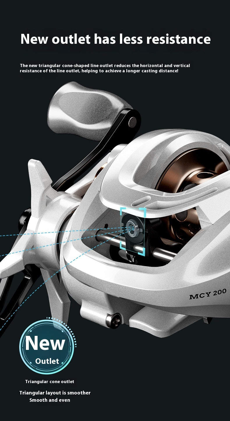 Lure Long Casting Baitcasting Reel Wholesale Takuuma Jig Fox Same Model with Drag Alarm Black Fishing Reel Ultra-light Sea Fishing Reel