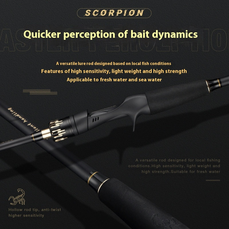 M Tuning Lure Rod Wholesale MH Hardness Lei Qiang Rod Black Rod UL Micro Object Horse Mouth Fishing Rod Long Casting Fishing Rod