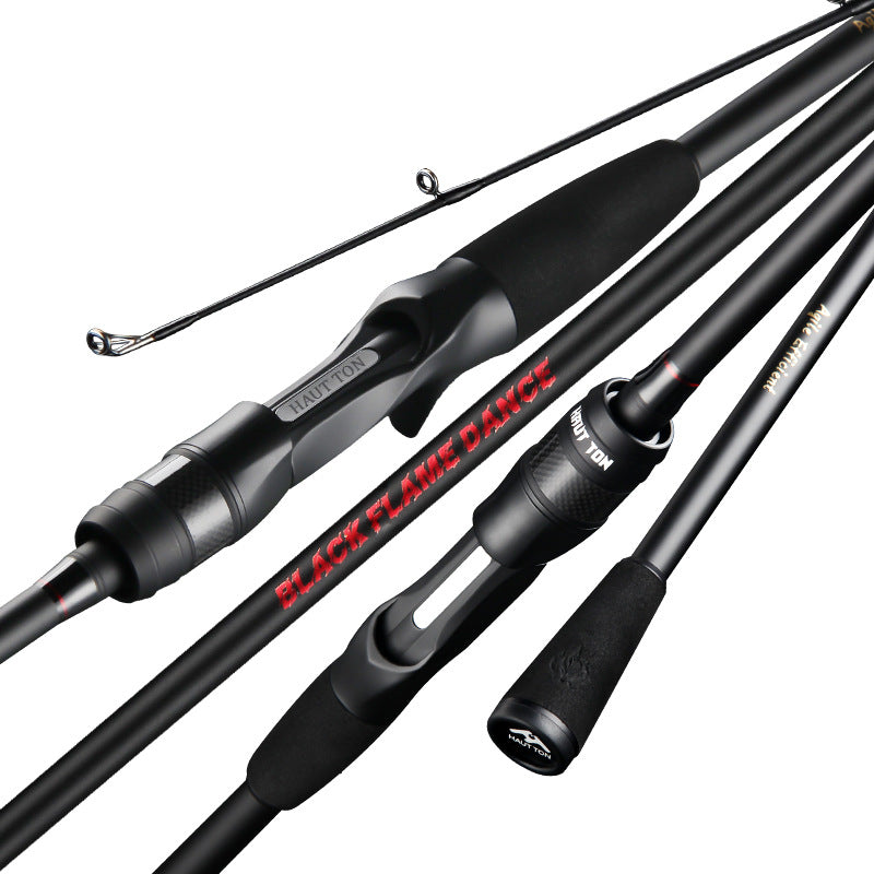 Haodun Full Fuji O-Ring Carbon Micro Lure Rod with Sound Wheel Seat 1.68m UL Fishing Rod Long Casting Fishing Rod