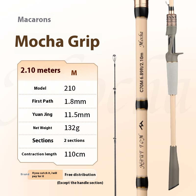 1.68m UL Micro Lure Rod 2.1m Universal Long Casting Fishing Rod Carbon EVA Handle Fishing Rod Black Rod