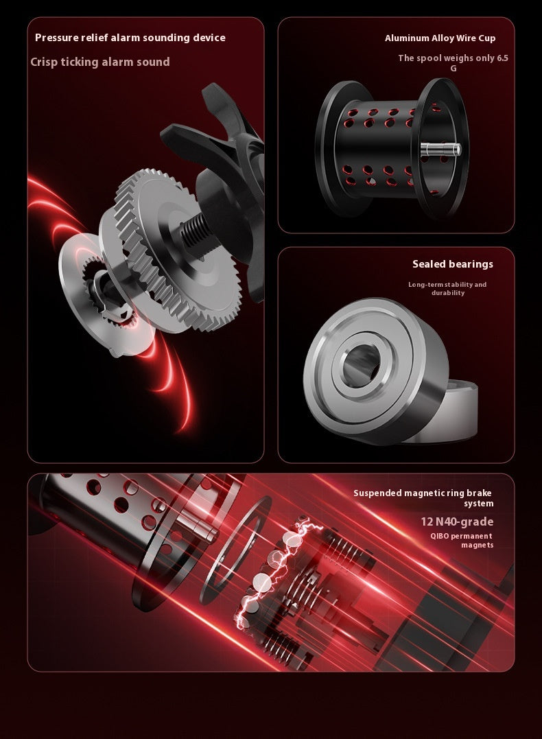 Tianxuan Lure Water Drop Reel Wholesale 5+1BB Carbon Fishing Reel Only 140g Micro Reel Horse Mouth Reel 7.1:1 Fishing Reel