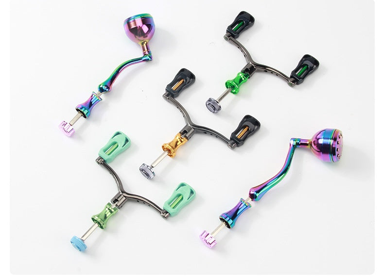 Wholesale Spinning Wheel Metal Crank Arm Metal Spherical Modified Crank Fishing Wheel Single Double Crank Accessories Grip Ball