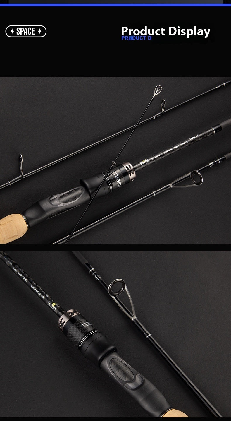 Full Fuji O-Ring Carbon Lure Rod Wholesale ML Adjustable Universal Long Casting Rod Four-Section Portable Travel Rod Only 99g