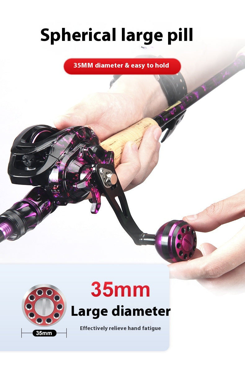 Water Drop Wheel Modified Metal Single Crank Handle Drum Wheel Single Crank Arm Fishing Wheel Spherical Grip Ball 36.6g New Product
