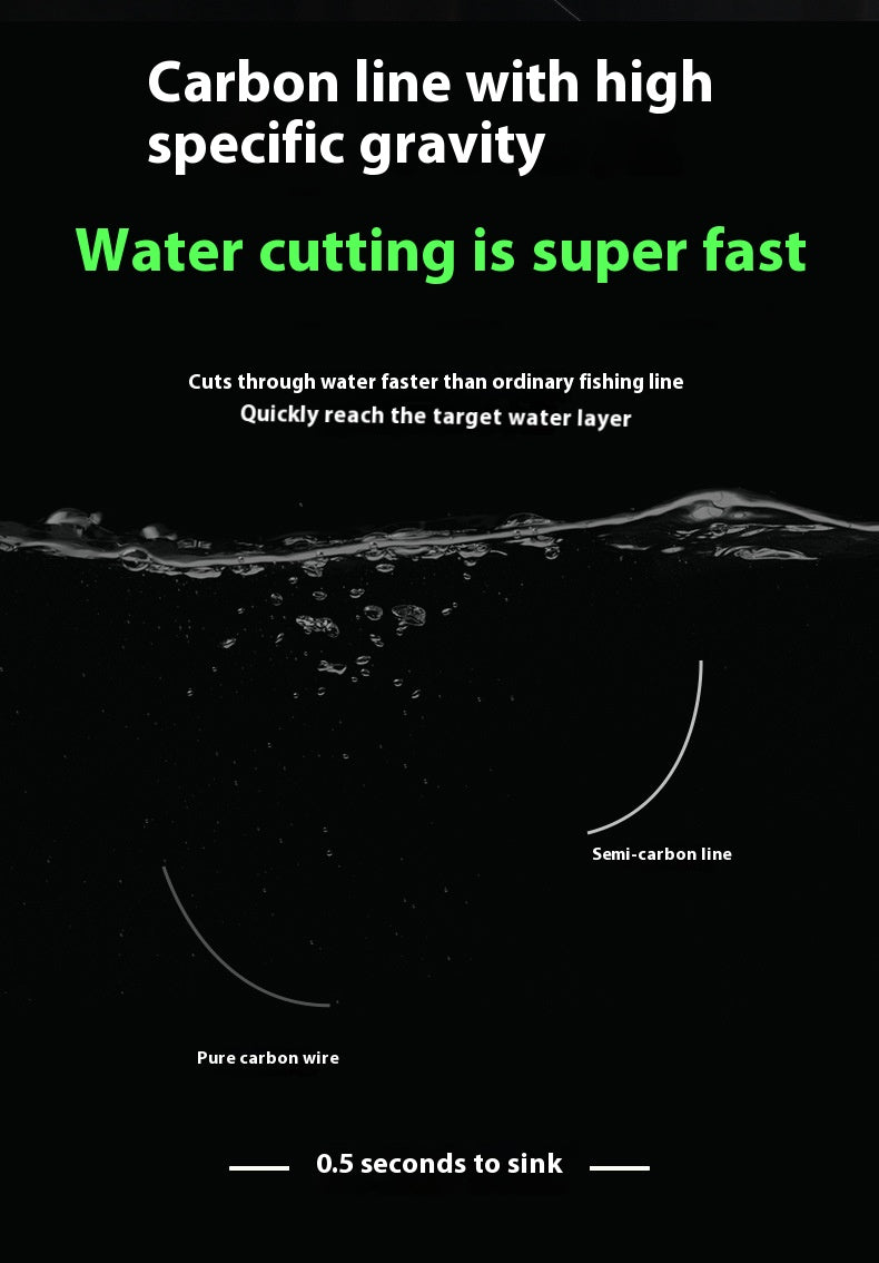 Leader Line Fishing Line Abrasion Resistant Lure Carbon Line Fishing Line Sub-line Japanese Original Silk Carbon Line Fishing Line Wholesale