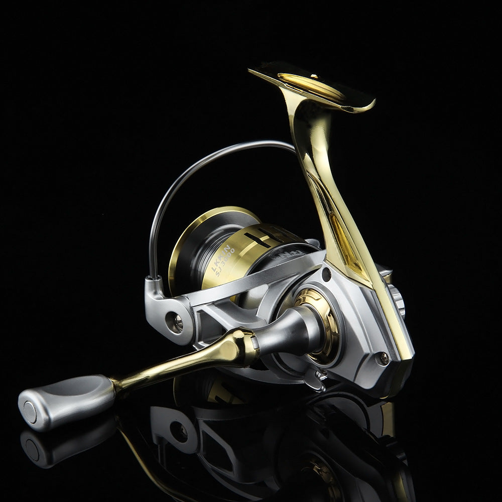 Metal Wheel Foot Spinning Wheel Wholesale Long Casting Sea Rod Fishing Wheel Lure Wheel Black Fishing Wheel Deep Line Cup Sea Fishing Wheel
