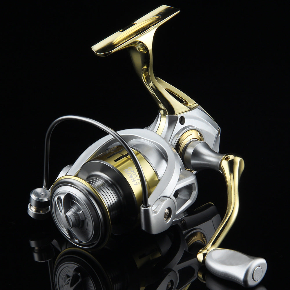 Metal Wheel Foot Spinning Wheel Wholesale Long Casting Sea Rod Fishing Wheel Lure Wheel Black Fishing Wheel Deep Line Cup Sea Fishing Wheel