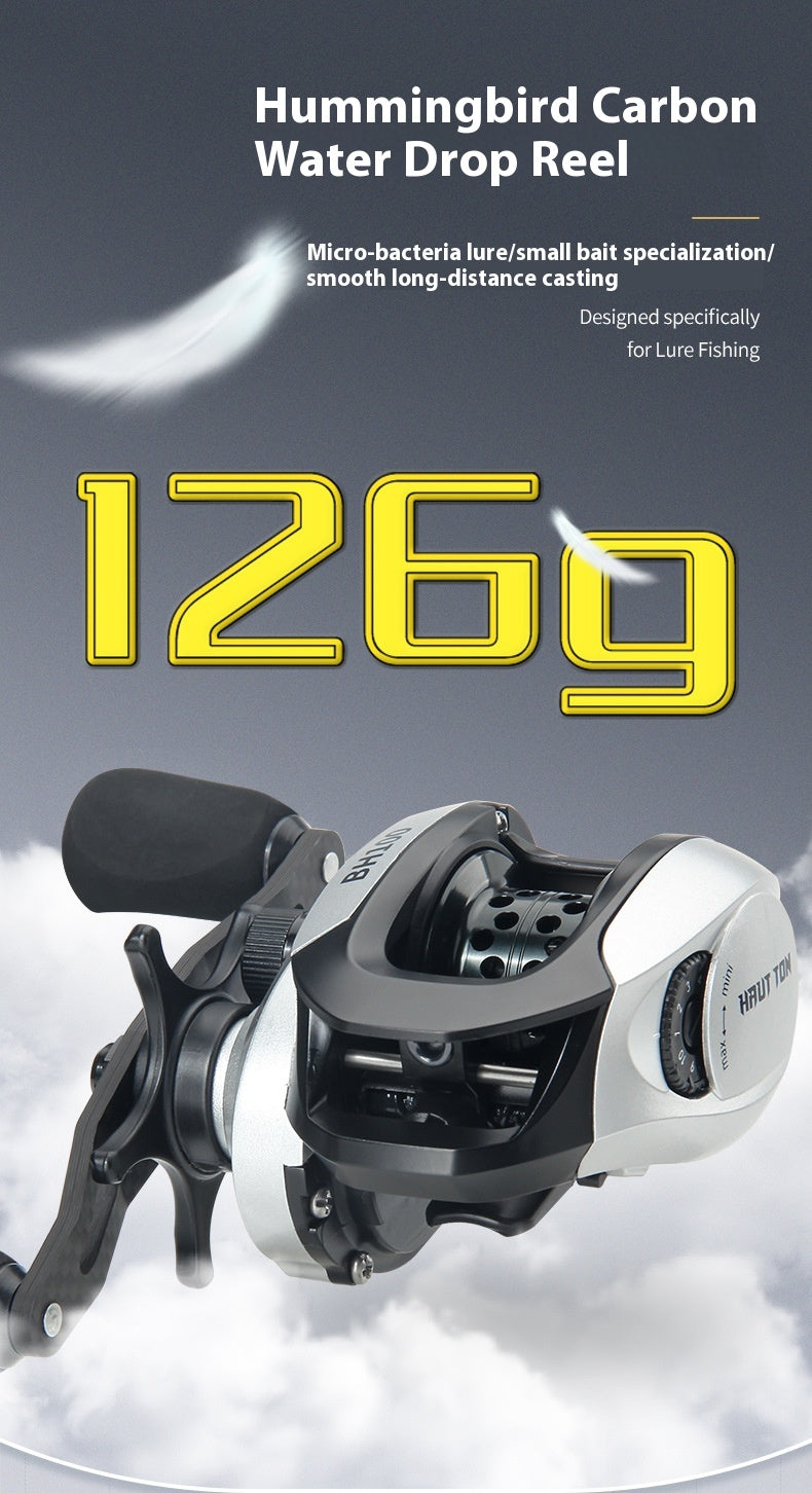 Micro Object Water Drop Reel Horse Mouth White Strip Lure Reel Carbon Fishing Reel Lightweight Fishing Reel Wholesale Fishing Line Reel BH