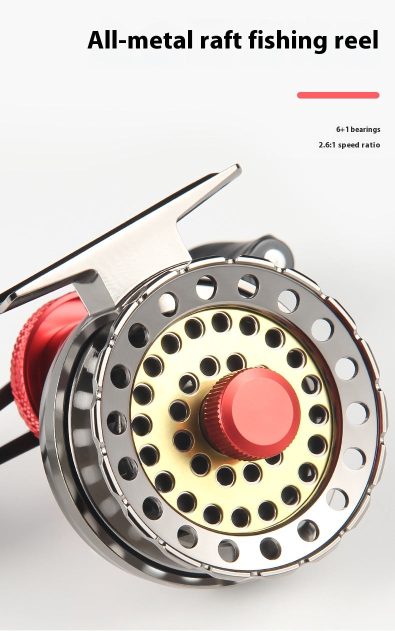 Full Metal Raft Fishing Reel One-Click Slow Descent Raft Reel Micro Lead Ice Fishing Reel Gap-Free Fishing Reel Wholesale Front Cast Reel