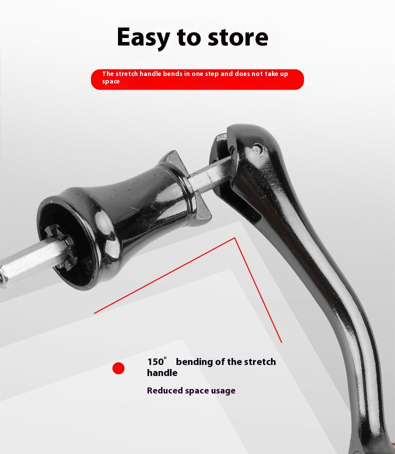 Wholesale Spinning Wheel Metal Crank Arm Metal Spherical Modified Crank Fishing Wheel Single Double Crank Accessories Grip Ball