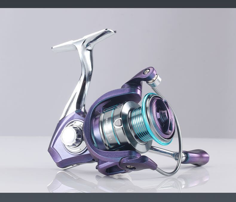 Metal Spinning Reel 3+1 Gapless Fishing Reel Wholesale Colorful Lure Casting Reel Sea Fishing Reel Fishing Line Reel