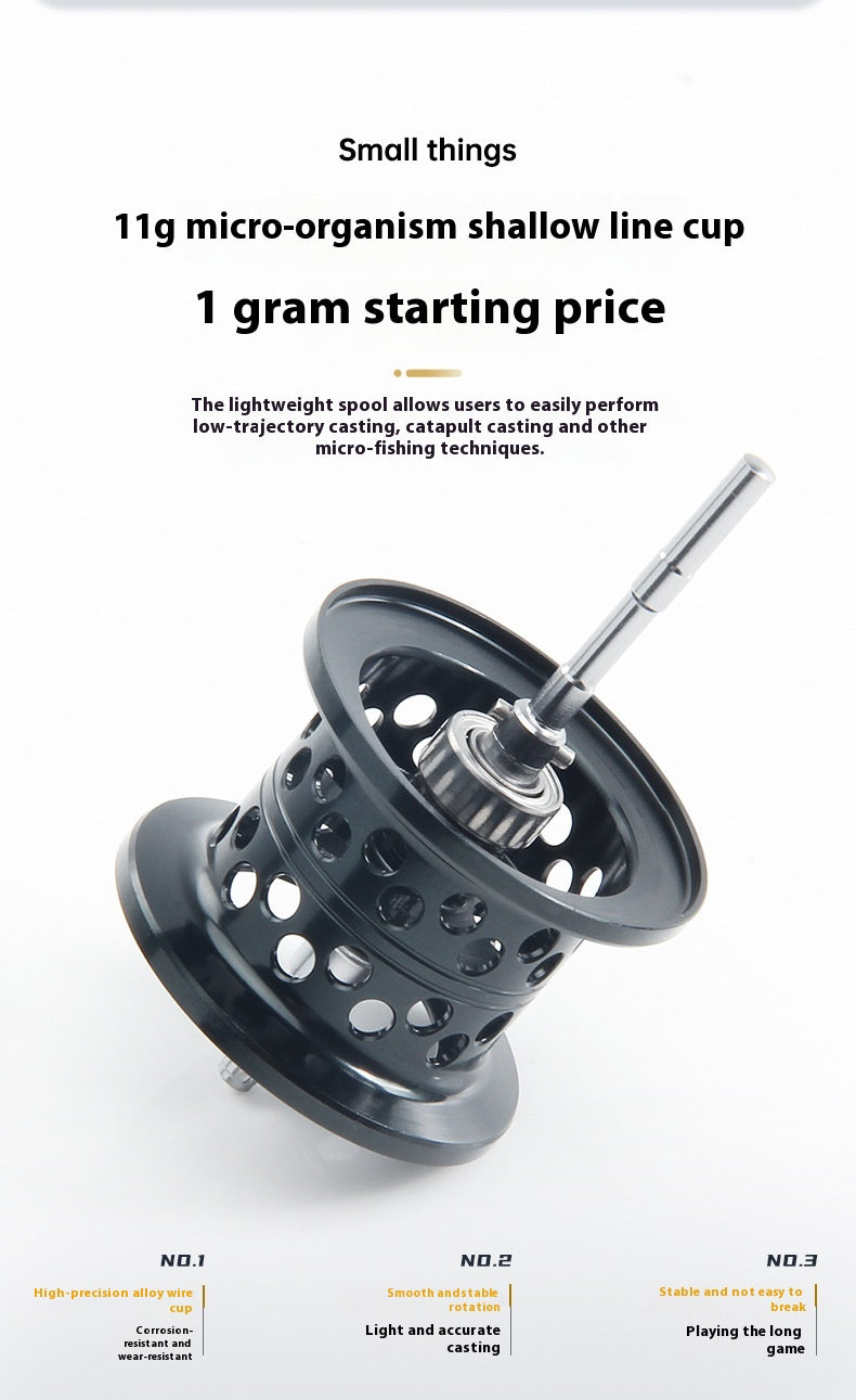 Micro Object Water Drop Reel Horse Mouth White Strip Lure Reel Carbon Fishing Reel Lightweight Fishing Reel Wholesale Fishing Line Reel BH