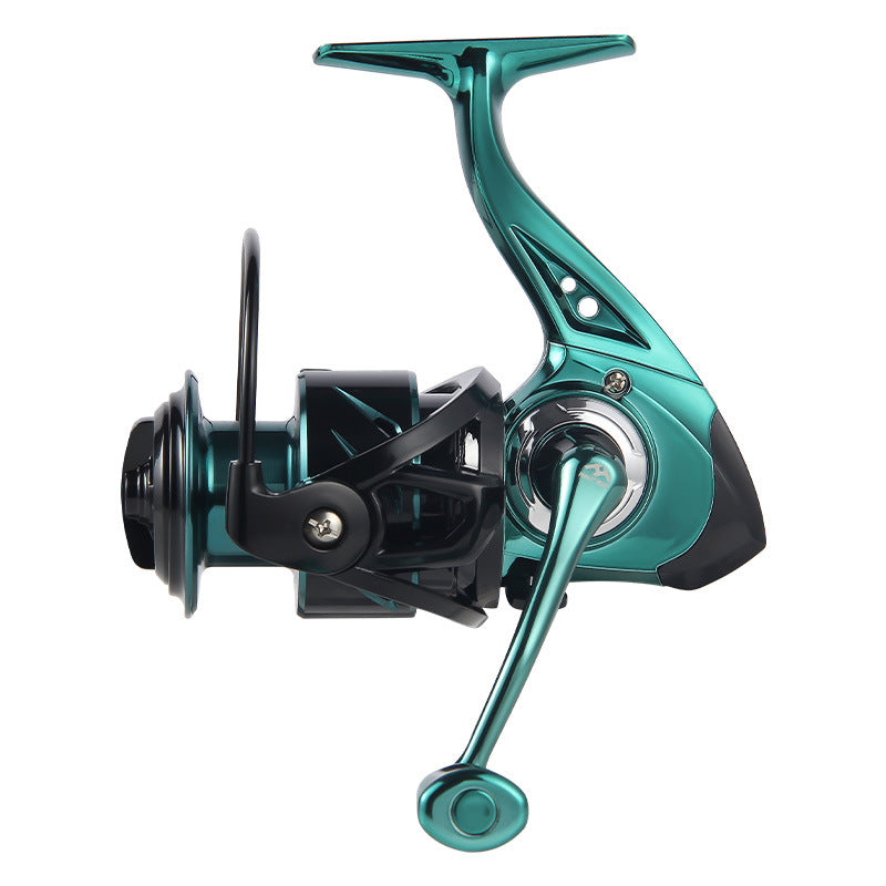 Micro Fishing Reel Deep Line Cup Fishing Reel Sea Fishing Reel Black Electroplated Fishing Reel Lure Spinning Reel