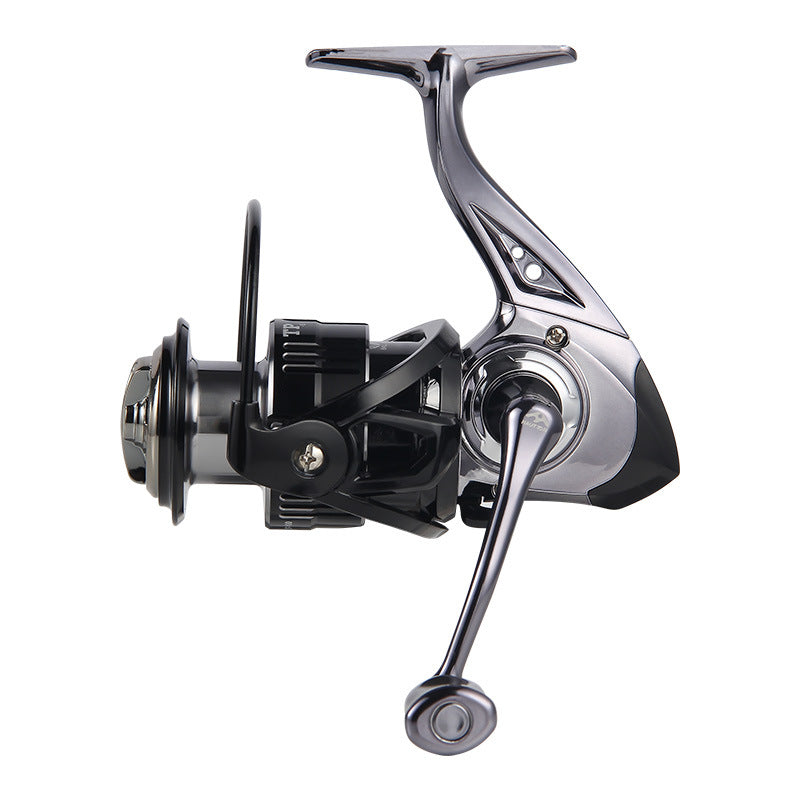 Micro Fishing Reel Deep Line Cup Fishing Reel Sea Fishing Reel Black Electroplated Fishing Reel Lure Spinning Reel