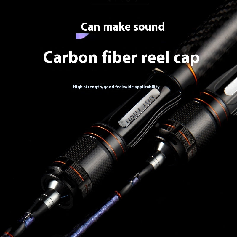 Full Fuji O-Ring Lure Rod Full Carbon Handle UL Adjustable Micro Bait Fishing Rod Sound Wheel Seat Cap Fishing Rod