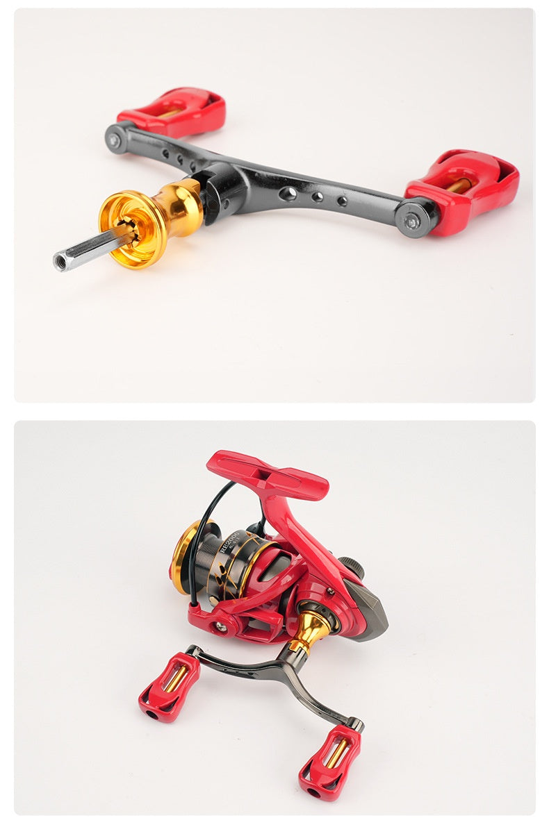Wholesale Spinning Wheel Metal Crank Arm Metal Spherical Modified Crank Fishing Wheel Single Double Crank Accessories Grip Ball