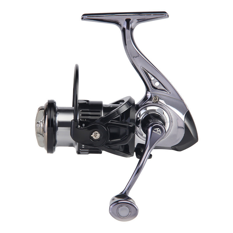 Micro Fishing Reel Deep Line Cup Fishing Reel Sea Fishing Reel Black Electroplated Fishing Reel Lure Spinning Reel