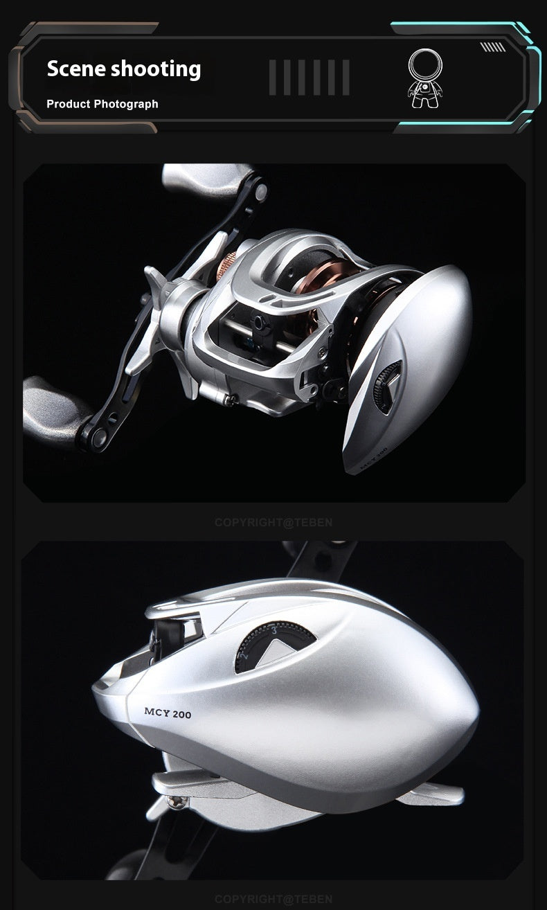 Lure Long Casting Baitcasting Reel Wholesale Takuuma Jig Fox Same Model with Drag Alarm Black Fishing Reel Ultra-light Sea Fishing Reel